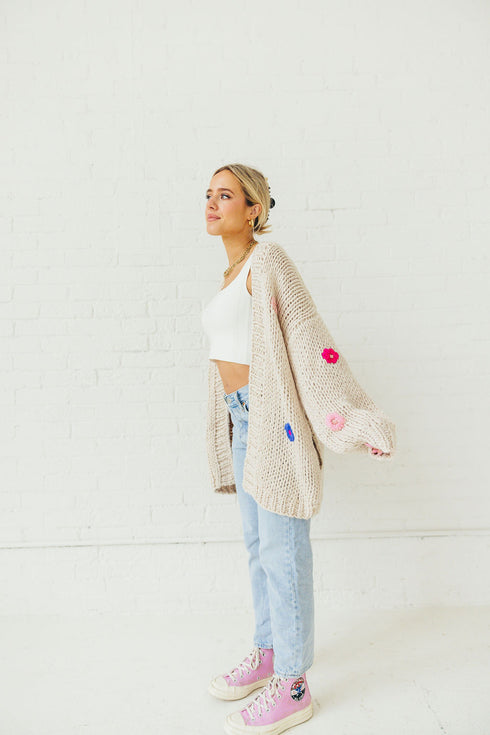 Buy Her Flowers Cardigan // Cream