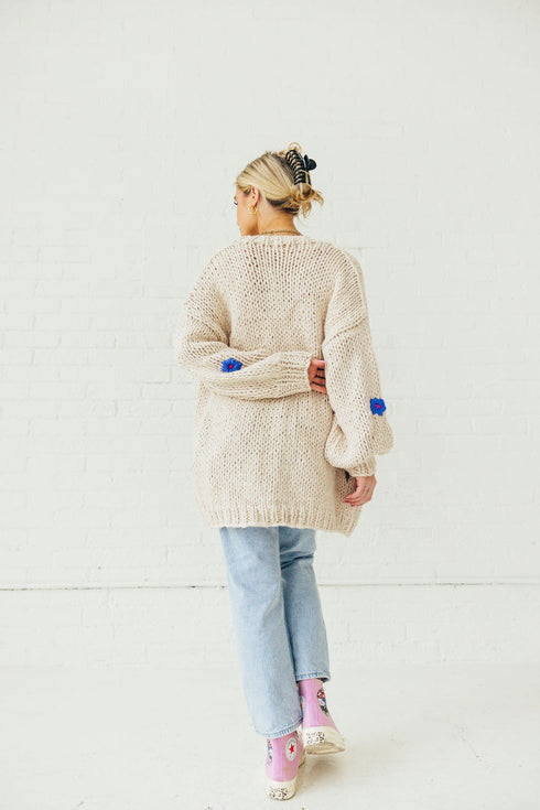 Buy Her Flowers Cardigan // Cream