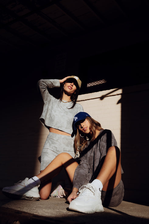 Time Trip Dyed Set// Charcoal