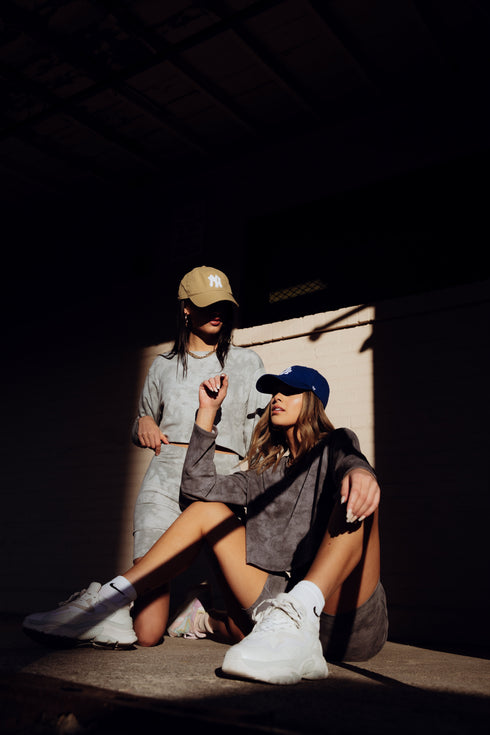 Time Trip Dyed Set// Charcoal