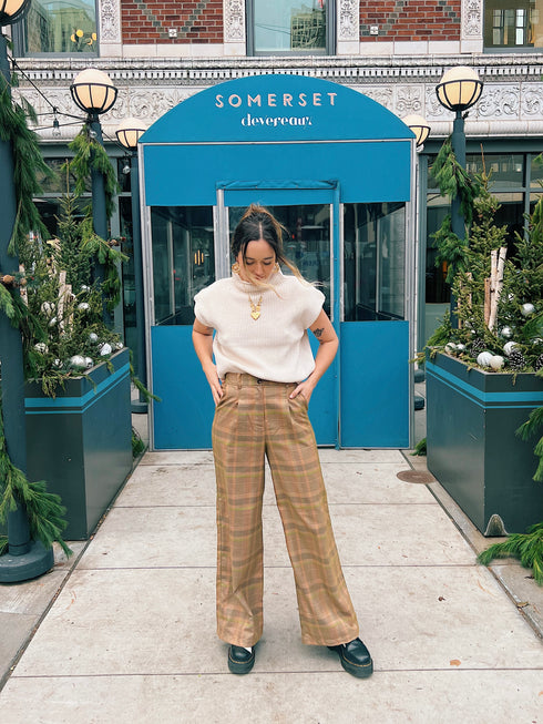 In Vogue Checked Pant