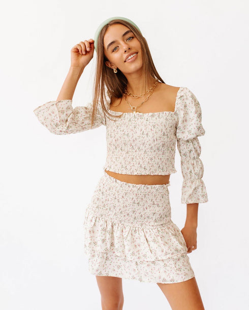 Paris Girl Floral Top *RESTOCKED*