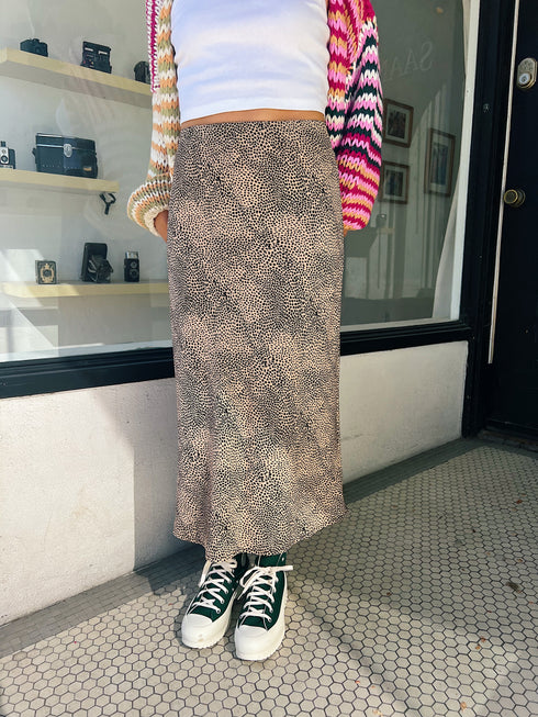 Wild Side Satin Midi Skirt *SELL OUT RISK*