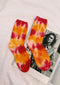 Play It Loud Tie Dye Socks// Orange Combo