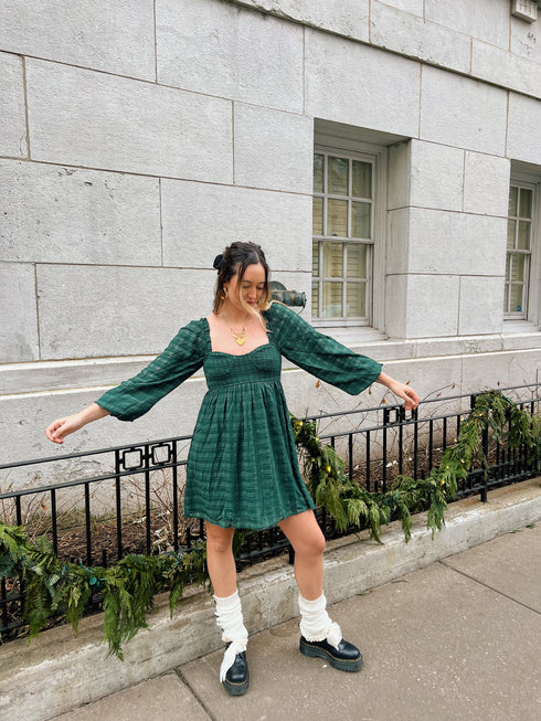 French Feeling Plaid Dress