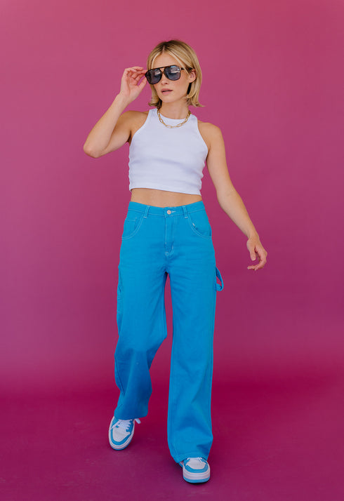 Bowie Cargo Pants // Cobalt