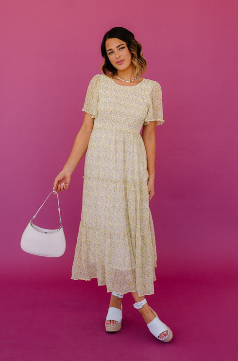 Secret Garden Floral Midi Dress