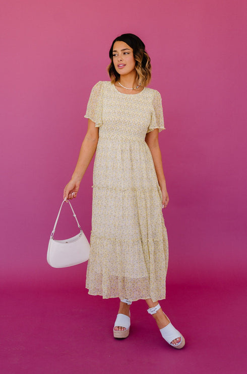 Secret Garden Floral Midi Dress