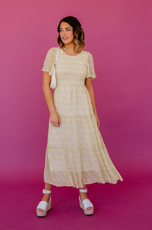 Secret Garden Floral Midi Dress