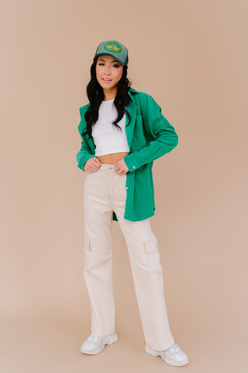 Melrose Ave Top// Emerald