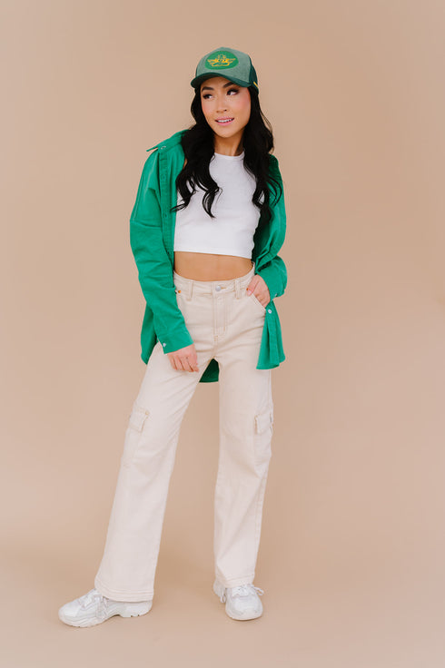 Melrose Ave Top// Emerald