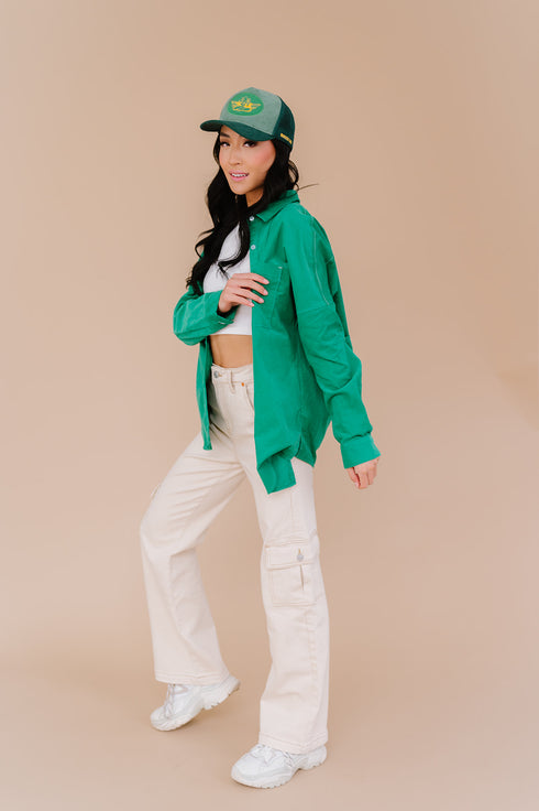 Melrose Ave Top// Emerald