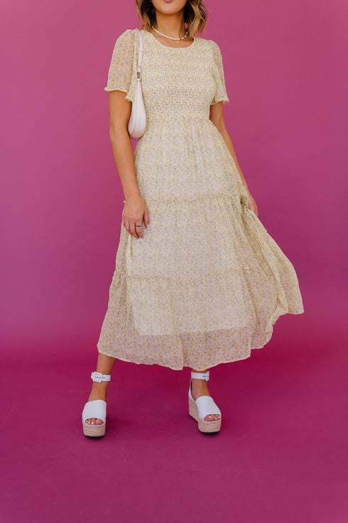 Secret Garden Floral Midi Dress