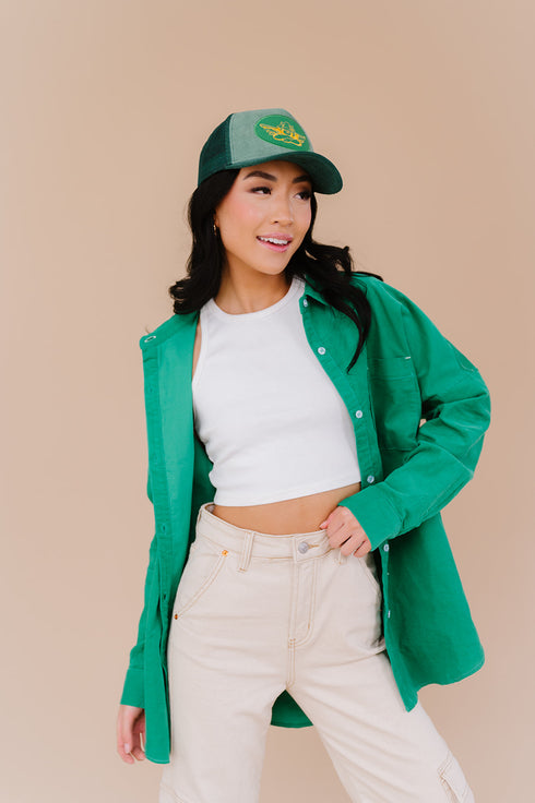 Melrose Ave Top// Emerald