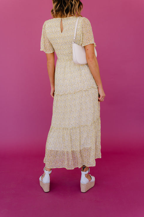 Secret Garden Floral Midi Dress