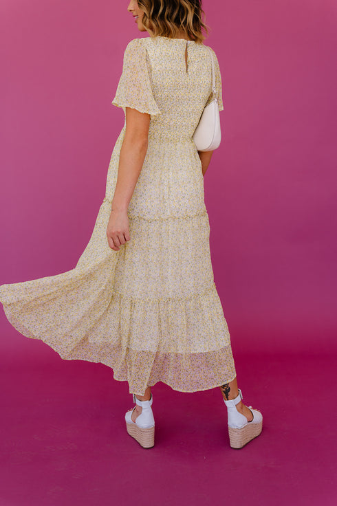 Secret Garden Floral Midi Dress