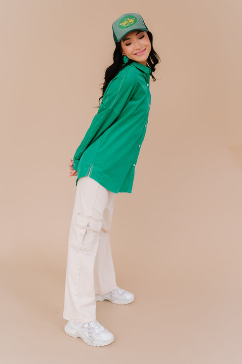 Melrose Ave Top// Emerald