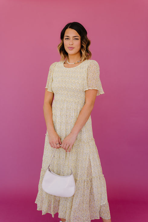 Secret Garden Floral Midi Dress