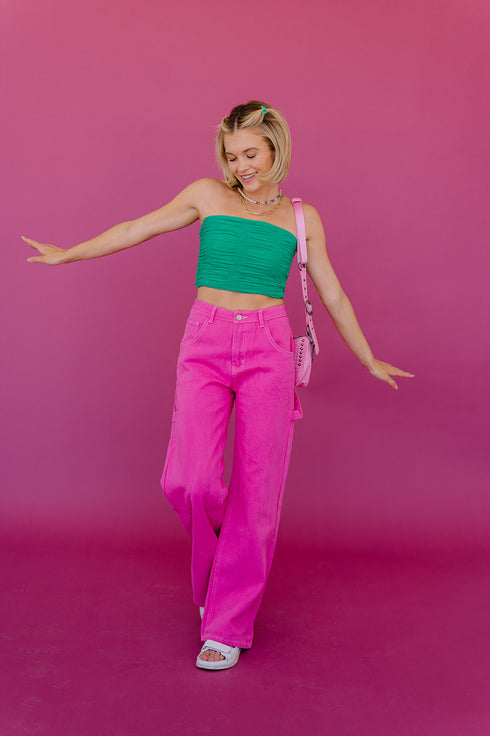 Bowie Cargo Pants // Pink