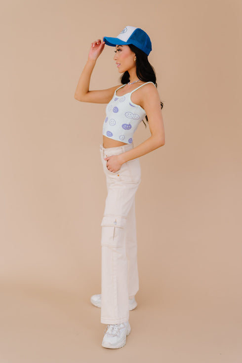 Good Days Smiley Tank // Mint