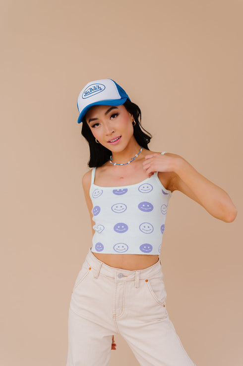 Good Days Smiley Tank // Mint