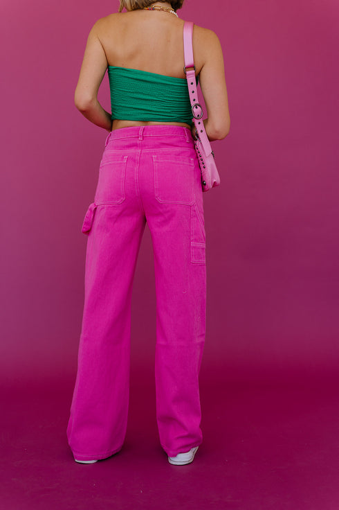 Bowie Cargo Pants // Pink