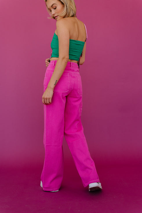 Bowie Cargo Pants // Pink