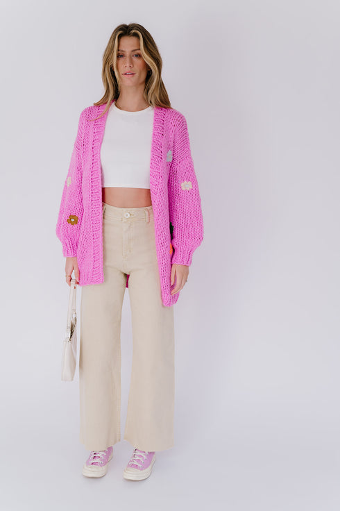 Spring Fling Denim Pant// Cream *RESTOCKED*