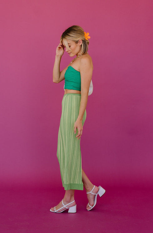 Summer Fling Knit Skirt// Kiwi