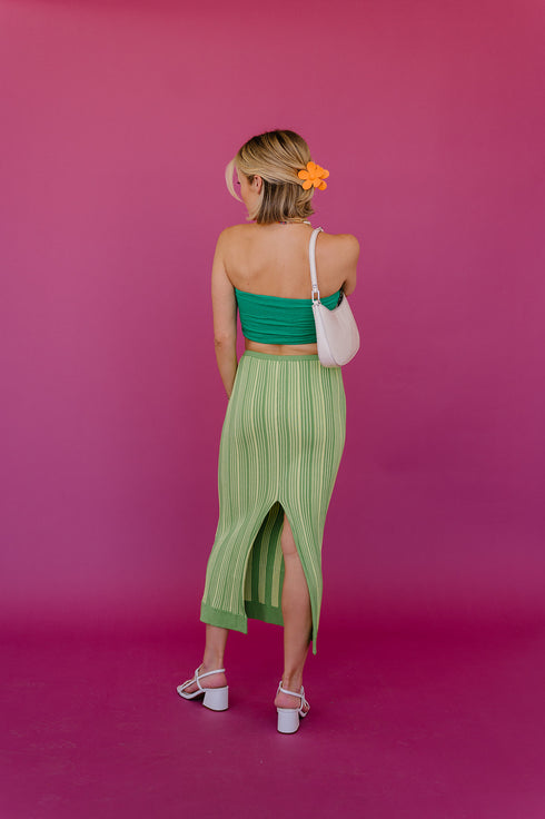 Summer Fling Knit Skirt// Kiwi