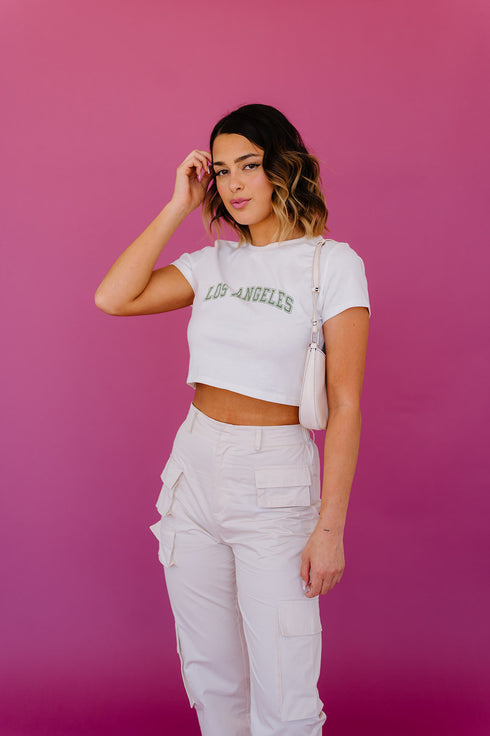 Cool Girls Club Cargo Pant // Cream *SELL OUT RISK*