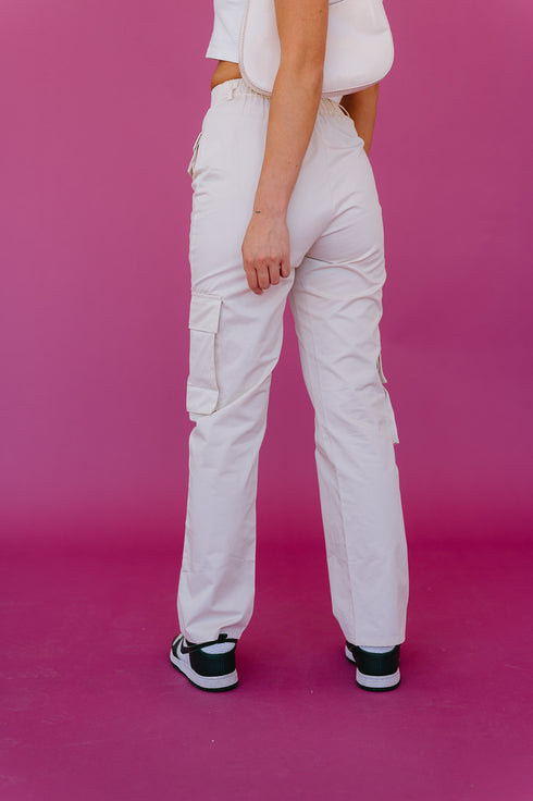 Cool Girls Club Cargo Pant // Cream *SELL OUT RISK*