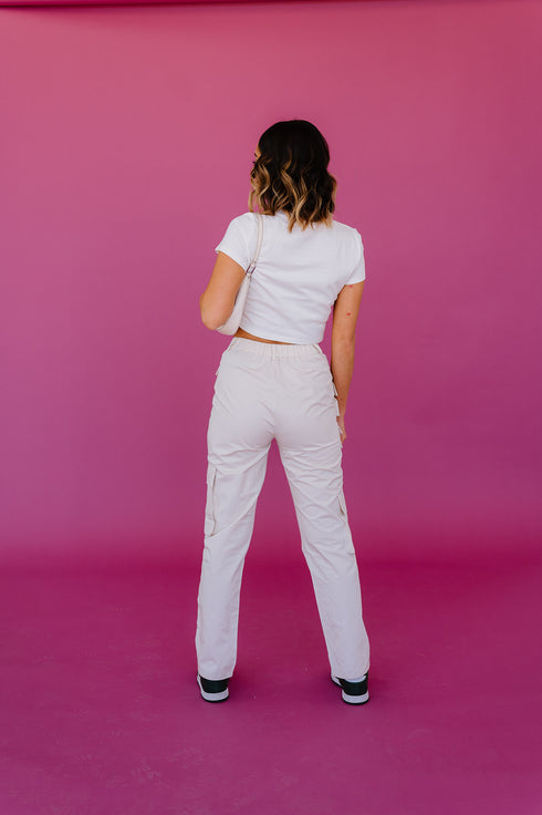 Cool Girls Club Cargo Pant // Cream *SELL OUT RISK*