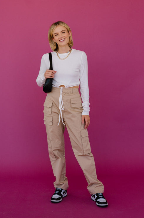 Cool Girls Club Cargo Pant // Tan