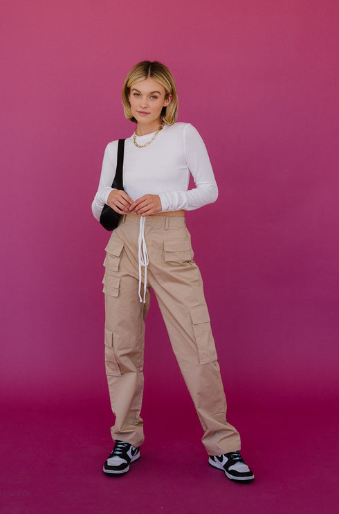 Cool Girls Club Cargo Pant // Tan