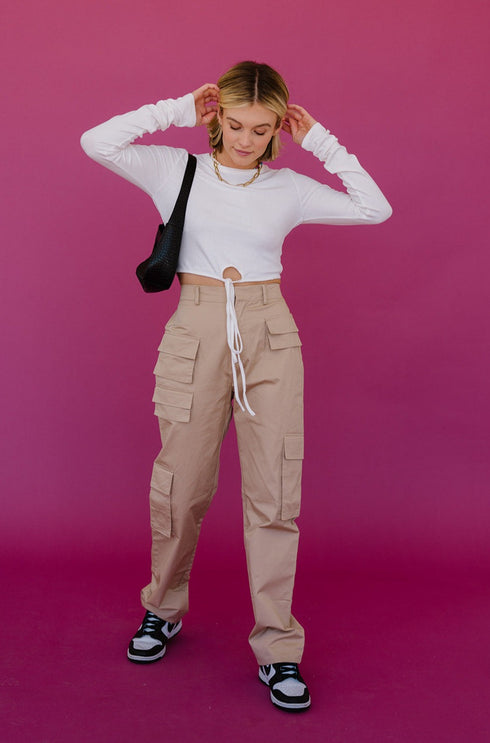 Cool Girls Club Cargo Pant // Tan