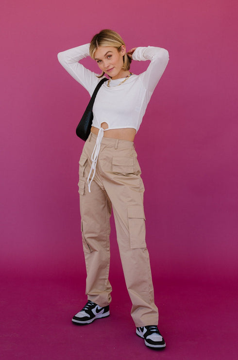 Cool Girls Club Cargo Pant // Tan