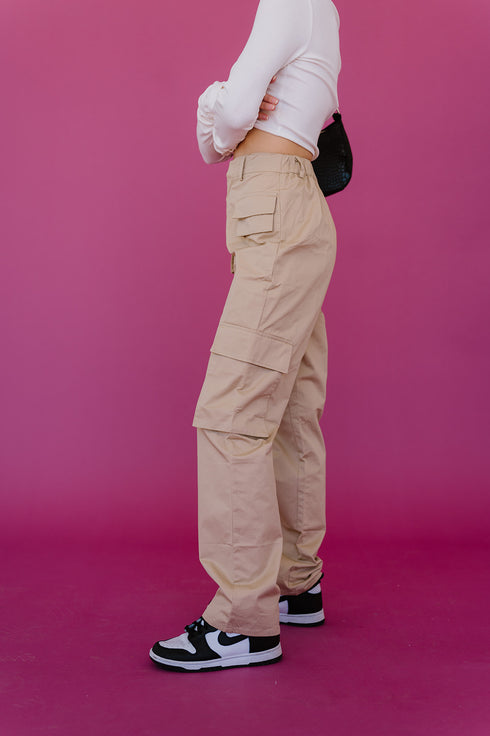 Cool Girls Club Cargo Pant // Tan