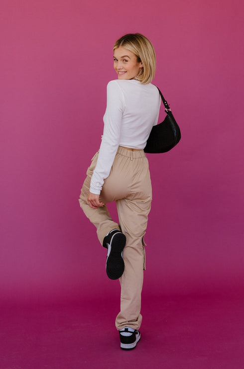 Cool Girls Club Cargo Pant // Tan
