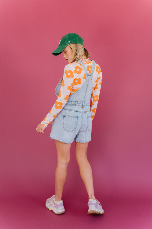 Hello Summer Denim Shortall