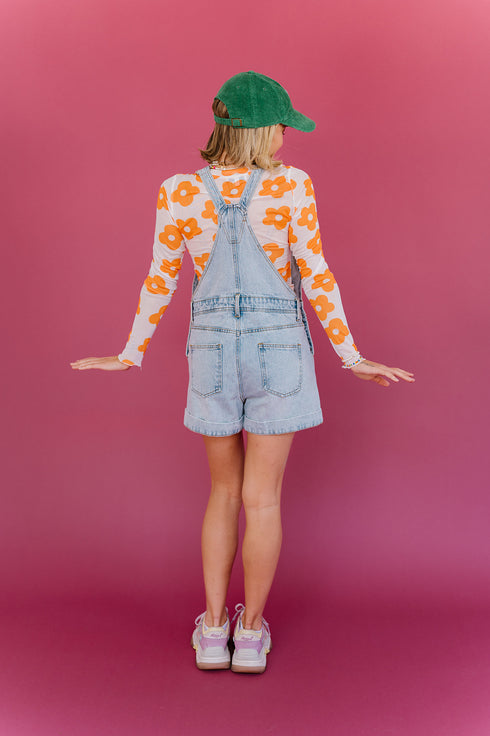 Hello Summer Denim Shortall