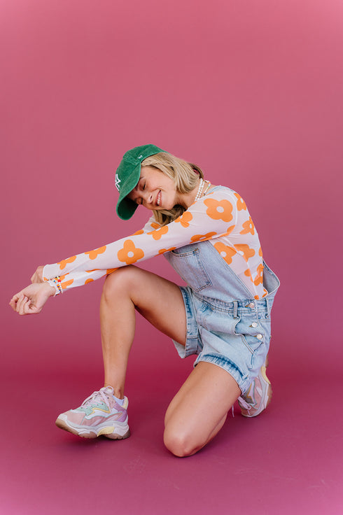 Hello Summer Denim Shortall