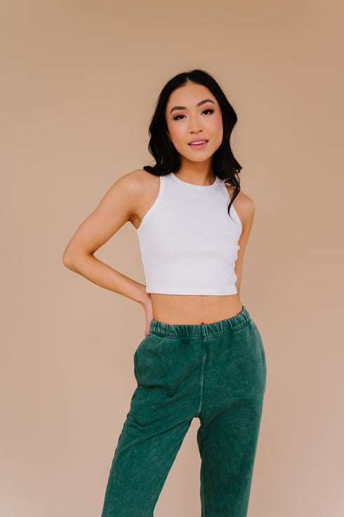 Vibe Check Washed Pant// Teal