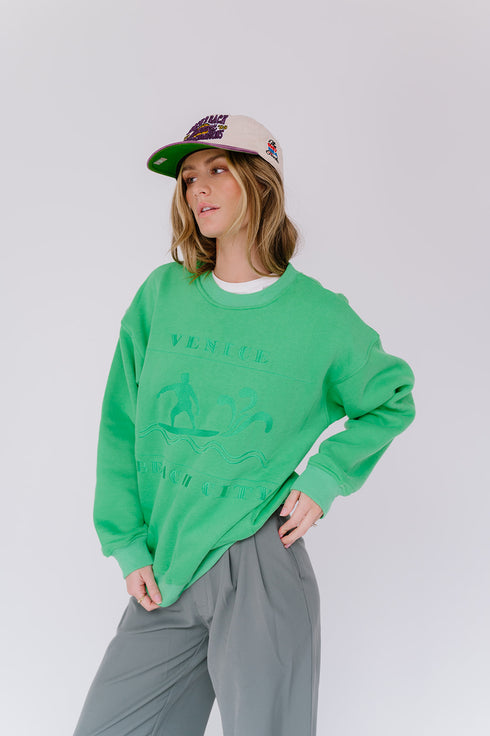 Beach Club Pullover// Green