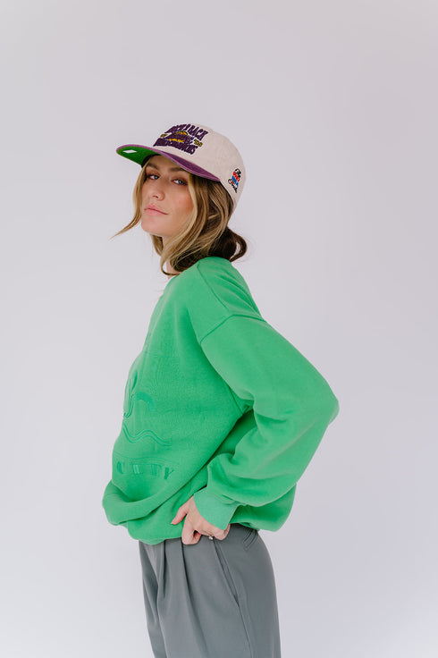 Beach Club Pullover// Green