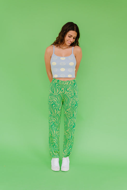 Good Days Smiley Tank // Blue