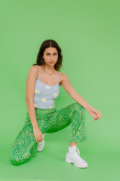 Good Days Smiley Tank // Blue