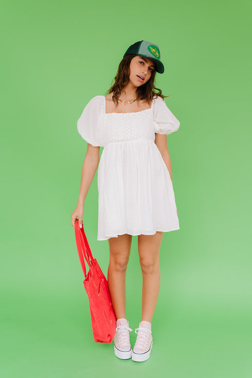 Summer Lovin' Dress// White