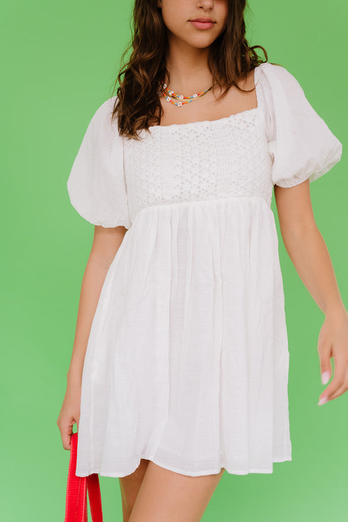 Summer Lovin' Dress// White