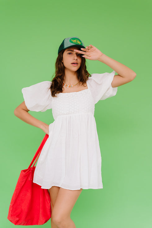 Summer Lovin' Dress// White